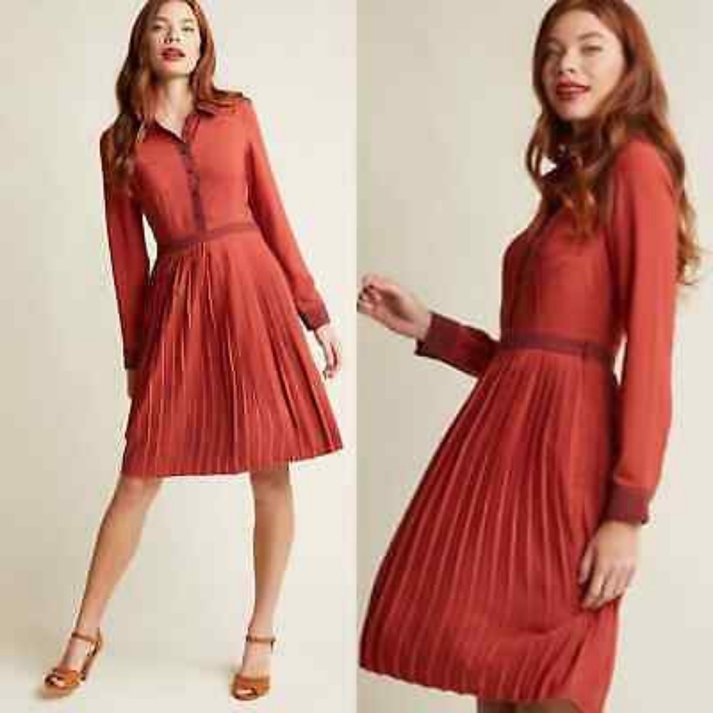 Modcloth Just my Typist Dress - in blue